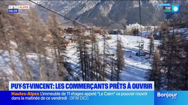 Puy-Saint-Vincent: les commerçants prêts à ouvrir