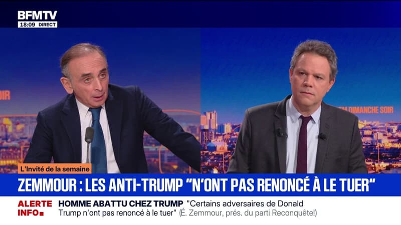 "Je suis sous protection, je n'ai plus le droit de sortir sans mes deux policiers", déclare Éric Zemmour (Reconquête !)