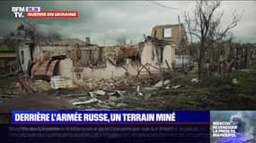 En banlieue de Kiev, l'armée russe a laissé un terrain miné derrière elle