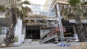 Un bar-restaurant qui s'est écroulé à Palma de Majorque, en Espagne, le 23 mai 2024, tuant quatre personnes, photo prise le 24 mai 2024