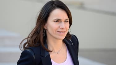 Aurélie Filippetti le 12 mars 2014 à la sortie de l'Elysée.