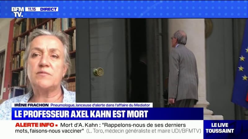 Mort d'Axel Kahn: Irène Frachon salue "l'un des rares médecins à avoir pris la défense des victimes du Médiator"