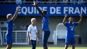 L'équipe de France à l'entraînement, à Clairefontaine le 14 juin 2023