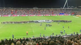 L'hommage à Medhi Narjissi lors de Toulouse-La Rochelle, le 15 septembre 2024.