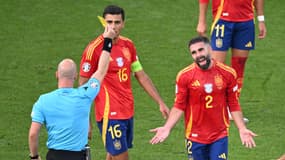 Dani Carvajal exclu lors d'Espagne-Allemagne, le 5 juillet 2024.