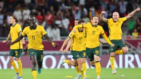 La joie des Australiens après leur qualification pour la Coupe du monde 2022