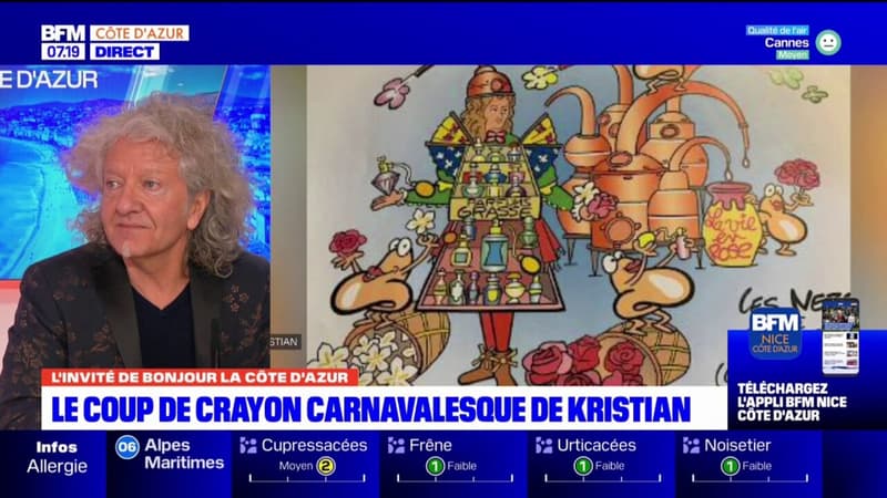 Carnaval de Nice: Kristian a dessiné un char inspiré de Grasse