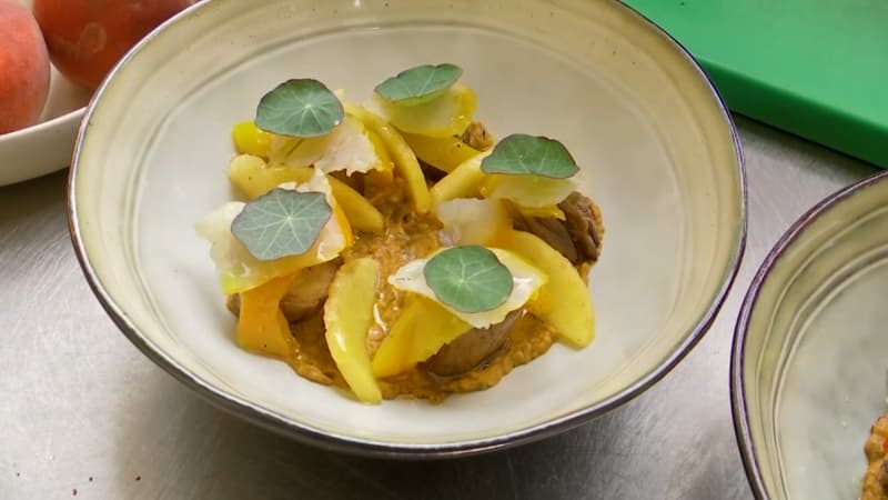 Aubergines grillées.