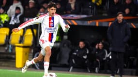 Le milieu de terrain de l'OL Khalis Merah, 22 janvier 2026