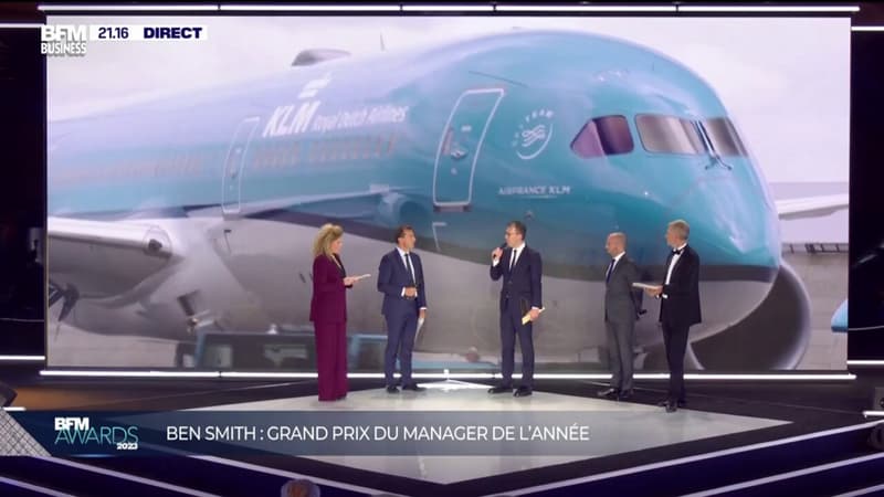 Ben Smith, directeur général d'Air France-KLM, remporte le prix du manager de l'année