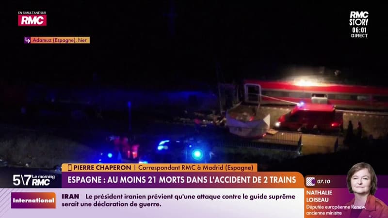 Espagne : au moins 21 morts dans l'accident de deux trains