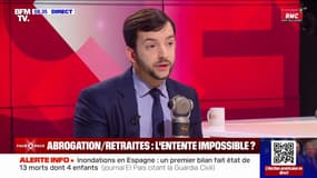Abrogation de la réforme des retraites: "Nous n'avons jamais fait preuve d'hypocrisie", assure Jean-Philippe Tanguy (RN)