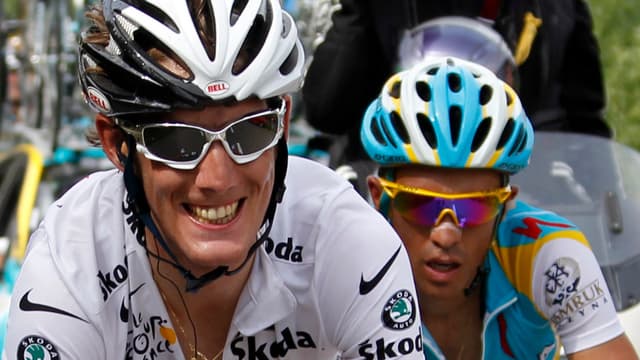 Andy Schleck a pris un premier ascendant sur Alberto Contador