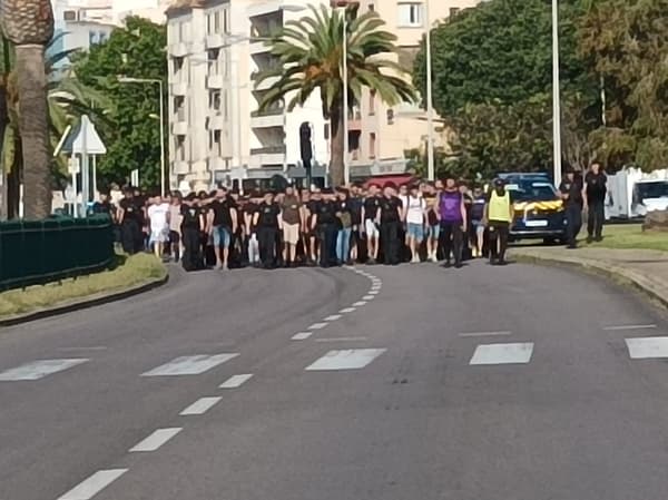 Les fans Marseillais à Ajaccio