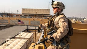 Un soldat de l'armée américaine à Badgad, en Irak, le 3 janvier 2020.