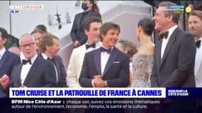 Cannes: Tom Cruise et la Patrouille de France