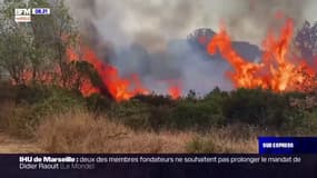 Var: le feu brûle toujours quatre jours après le début de l'incendie