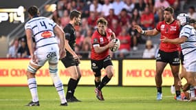 Baptiste Serin lors du barrage de Top 14 entre Toulon et Castres, le 15 juin 2025.