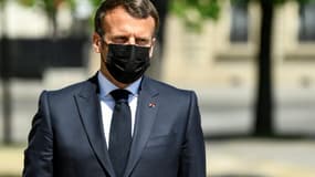 Le président Emmanuel Macron, le 24 avril 2021 à Paris