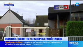 Tuerie dans le Nord: le suspect mis en examen et placé en détention provisoire