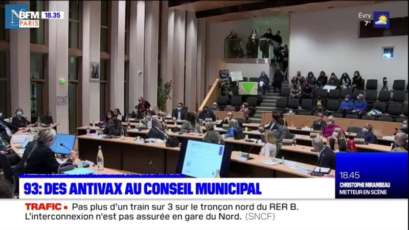 Noisy-le-Grand: intrusion de manifestants opposés au pass sanitaire au conseil municipal 