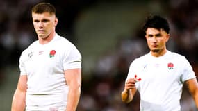 Les Anglais Owen Farrell et Marcus Smith lors de la Coupe du monde 2023