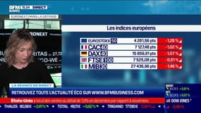 Le CAC40 dans le rouge: "On est en plein dans la réaction de ce qui se dit du côté des banquiers centraux aux Etats-Unis."