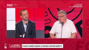 Le monde de Macron: Passe d'armes Marine Le Pen/ Eric Dupond-Moretti - 07/09