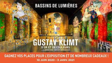 Exposition "Gustav Klimt d'or et de couleurs" aux Bassins de Lumières