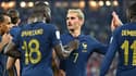 Antoine Griezmann et les Bleus célèbrent un but au Mondial 2022