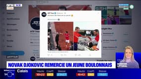 Tennis: Novak Djokovic remercie Tom, un jeune Boulonnais de 7 ans