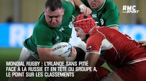 Mondial rugby : L'Irlande sans pitié face à la Russie et en tête du groupe A, le point sur les classements