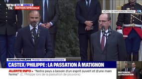 Passation à Matignon: Edouard Philippe salue une relation "de confiance et de fluidité" avec Emmanuel Macron