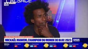 Mickaël Mawem, champion du monde d'escalade de bloc 2023