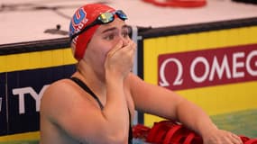 La nageuse paraguayenne Luana Alonso pendant une compétition aux Etats-Unis en avril 2023