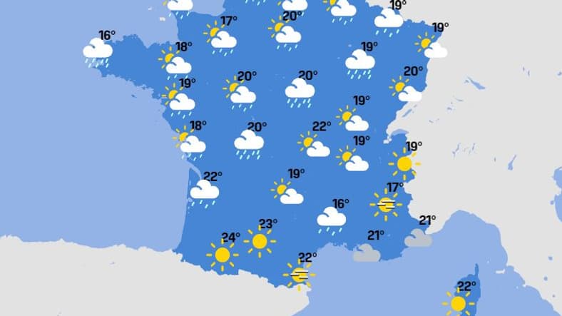 Les prévisions météo du mercredi 20 octobre 2021.