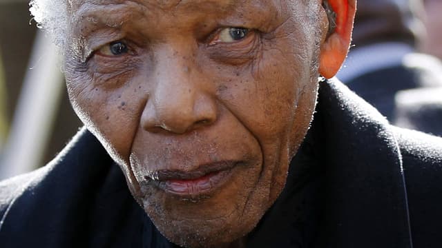 L'ancien président sud-africain, Nelson Mandela.