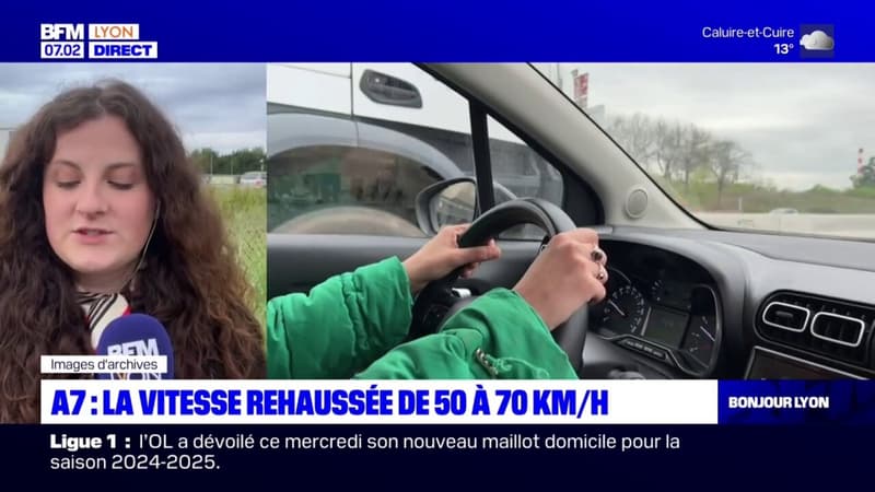 A7: la limitation de vitesse va repasser à 70 km/h entre Ternay et Feyzin