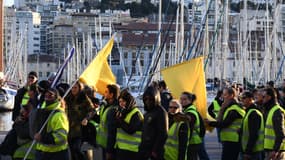 Les gilets jaunes à Marseille, le 26 janvier 2019.