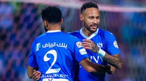 Neymar avec le club saoudien d'Al-Hilal en septembre 2023