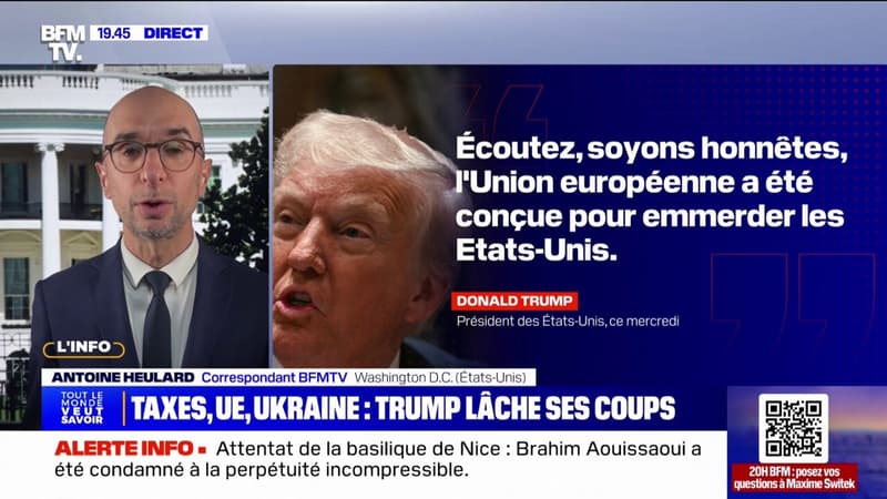 Donald Trump a annoncé que les produits de l'Union européenne 