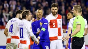 Luka Modric et Kylian Mbappé lors de Croatie-France, le 20/03/2025