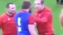 Une bagarre entre Jake Ball et Alun Wyn Jones, lors d'un entraînement du Pays de Galles