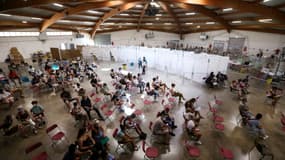 Un centre de vaccination à Perpignan, dans le sud de la France, le 18 juillet 2021