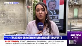 Des portraits d'Emmanuel Macron grimé en Hitler avec les chiffres 49.3 en guise de moustache placardés à Avignon, une enquête ouverte