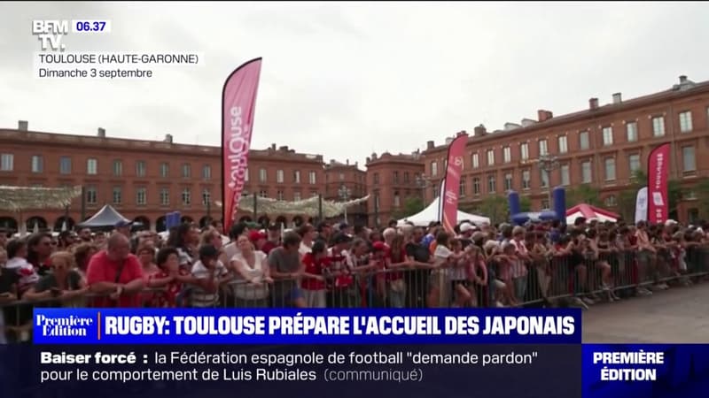 Mondial de rugby: la ville de Toulouse se prépare à l'accueil de milliers de supporters japonais
