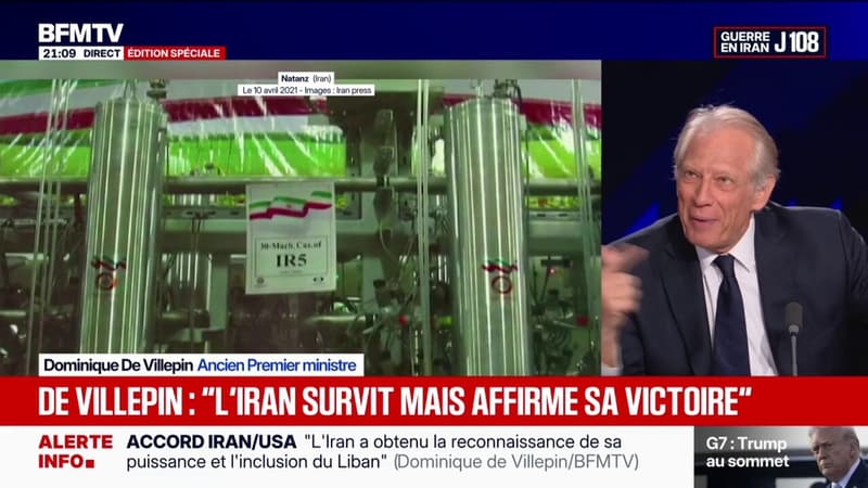 Dominique de Villepin: "L'Iran survit, mais rien qu'en faisant cela, il affirme sa victoire"