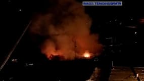 Un incendie dans un camp de Roms à Bobigny.