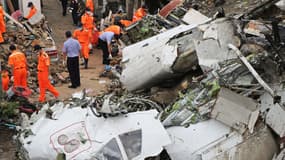 L'avion s'est écrasé sur des habitations, non loin de l'aéroport de l'île de Penghu.