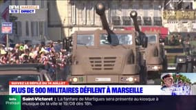 14-Juillet: l'arrivée des motards et des véhicules militaires sur le Vieux-Port